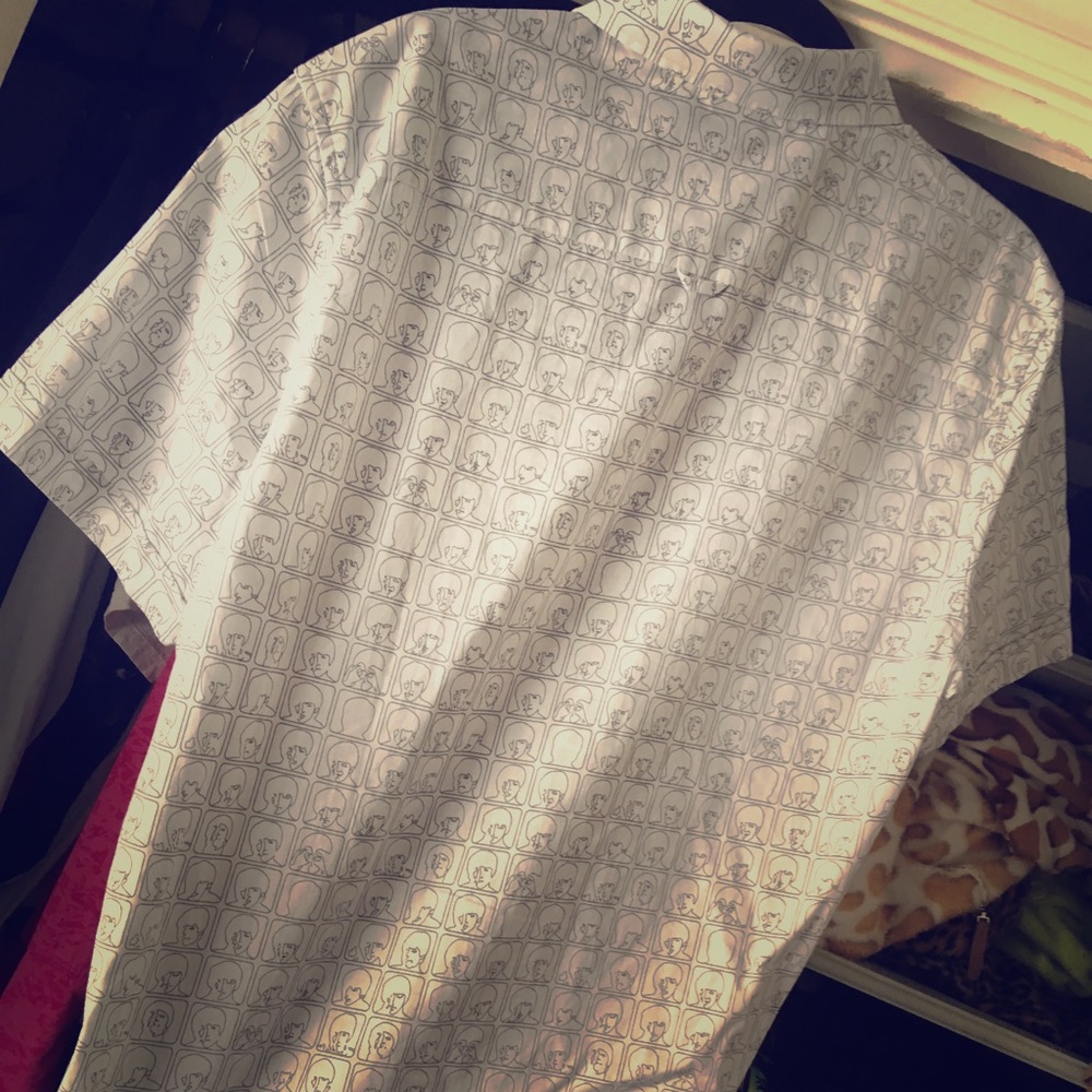 Beatles button up shirt